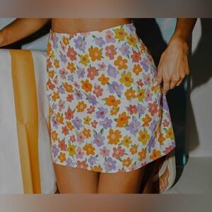 PEPPERMAYO spring days linen mini skirt size US 2